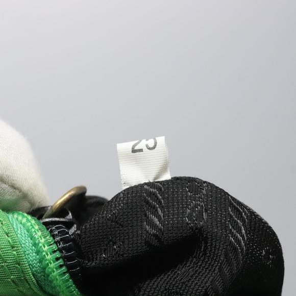 PRADA Hand Bag Nylon Green Gold Auth EC012 - Picture 12 of 16